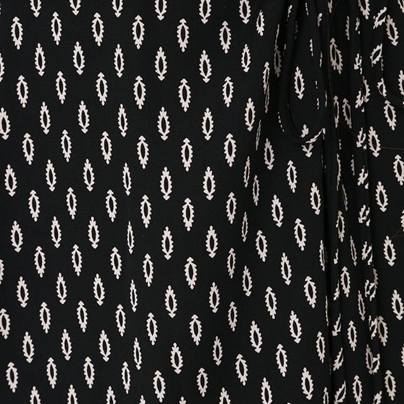 LULUS Exclusive Fluent in Stroll Black Wrap Maxi Dress  - small/new without tags - Picture 9 of 12